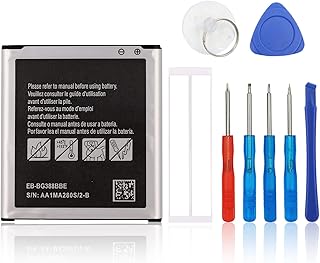 Batería de repuesto recargable de 0 ciclos compatible con Samsung Galaxy Xcover 3 SM-G388 EB-BG388BBE con kit de herramientas