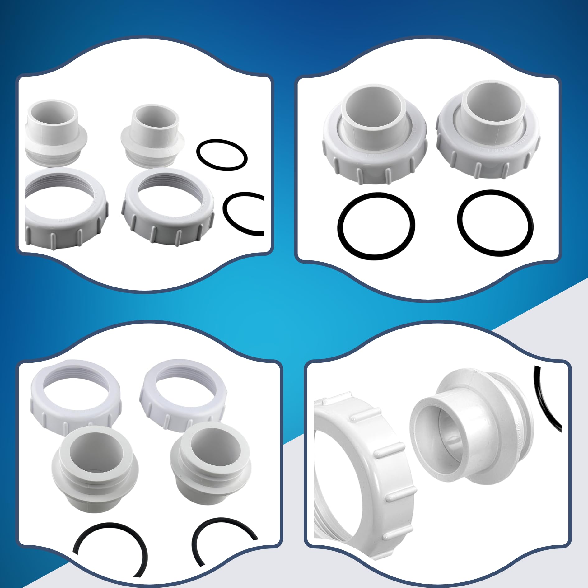 M i e ☆ Amazon.com: Swimables Bulkhead Union Replacement Kit Compatible