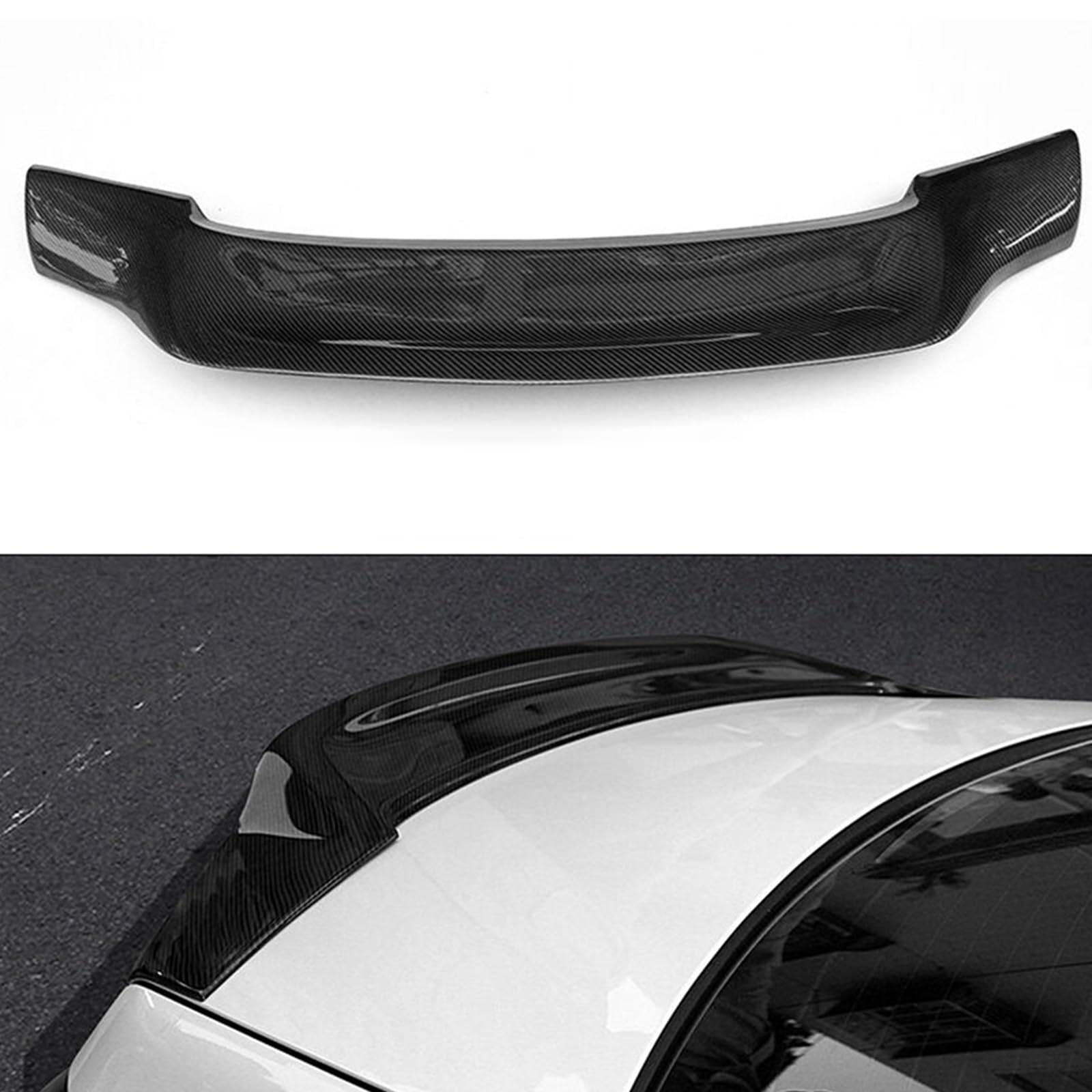 Car Rear Spoiler for Ben-z W212 E Class E300 E350 E250 2010-2016, Roof Lip Strip Bar Rear Trunk Wing Tailgate Spoiler Trunk Body Styling Fittings