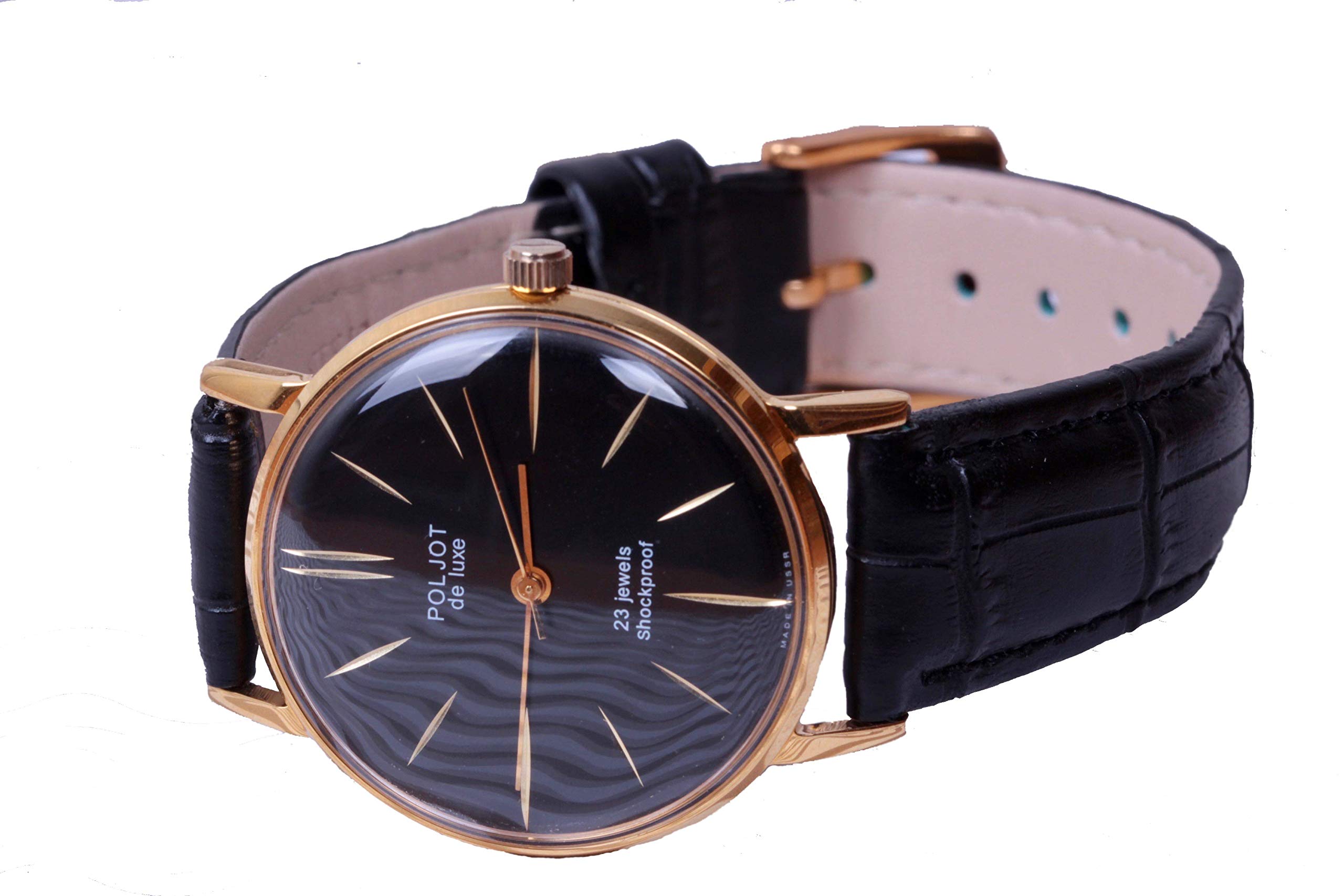 Amazon.co.jp: POLJOT De Luxe Russian watch ウルトラスリムロシアン 