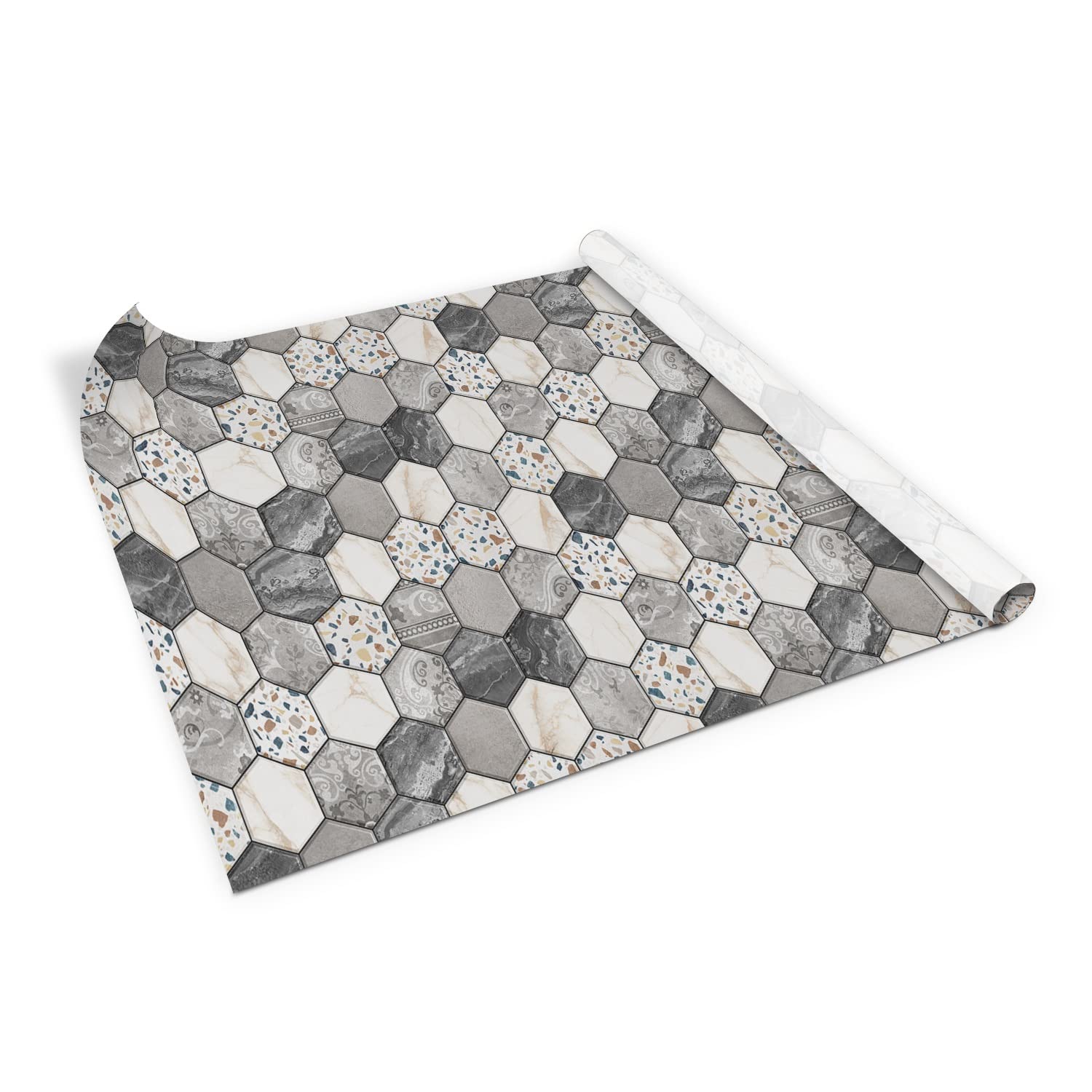 Pegatinas para muebles de comedor o dormitorio: vinilo de hexágonos para renovar tu cómoda