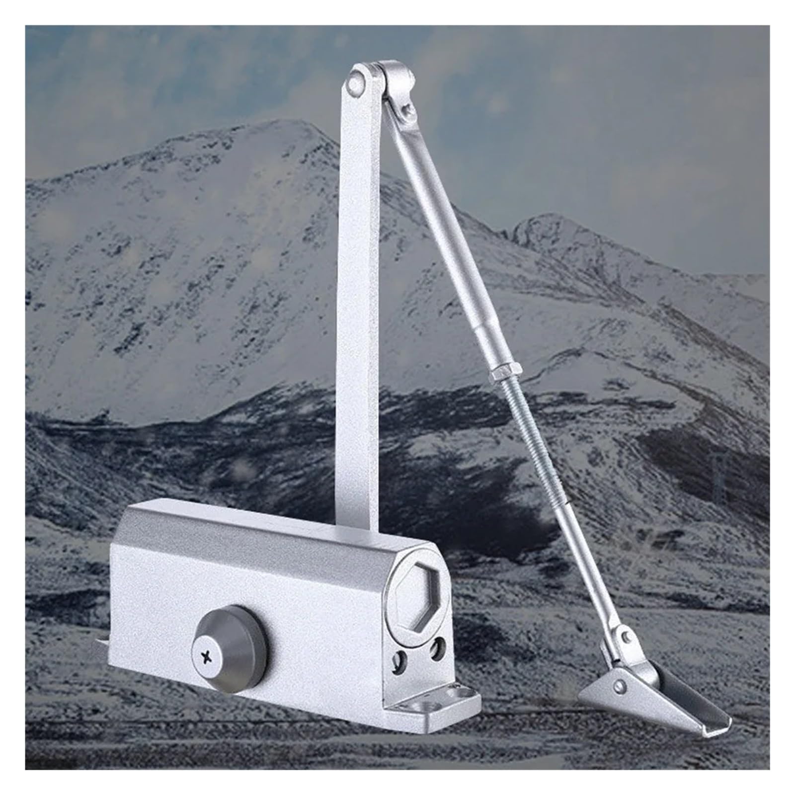 Chiudiporta automatico con buffer idraulico a molla in metallo nascosto | Hardware a chiusura automatica durevole adatto for più interni(25-45KG)