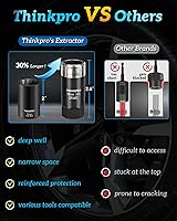 Vista 2 de Locking Lug Nut Removal Tool-6 Pieces Deep Lug Nut Extractor Set,Stripped Lug Nut Remover 1/2" Drive,17/19/ 21/ 22MM Wheel Lock Removal Kit for