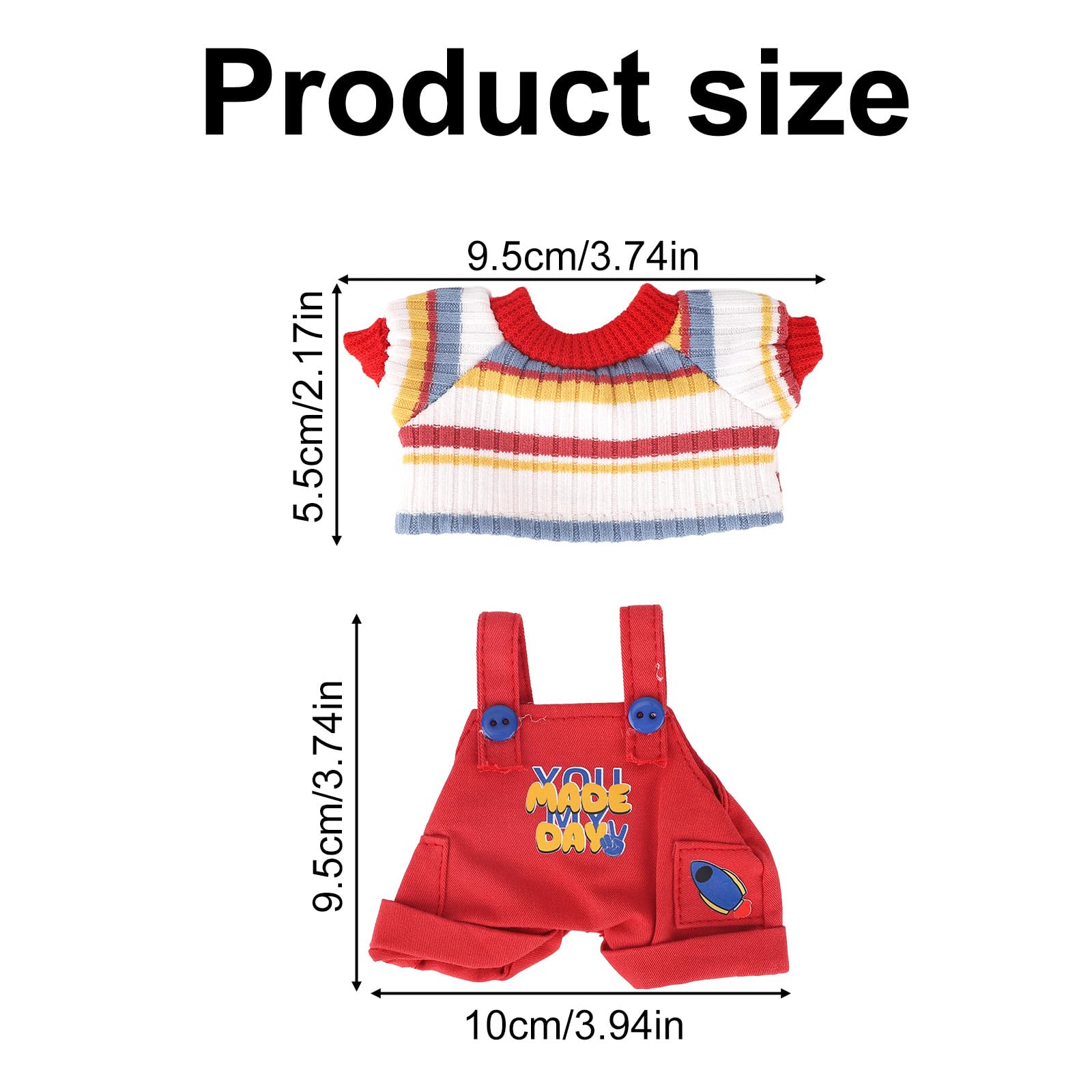 Goktvai Doll Clothes Set for 17cm Dolls - Image 2