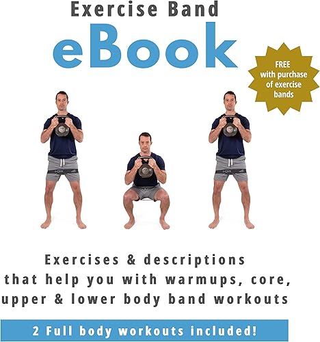 Miniatura 4 de Bandas de resistencia para mujeres y hombres bandas elásticas de 5 niveles para ejercicio de piernas glúteos tobillos brazos núcleo y músculos de la