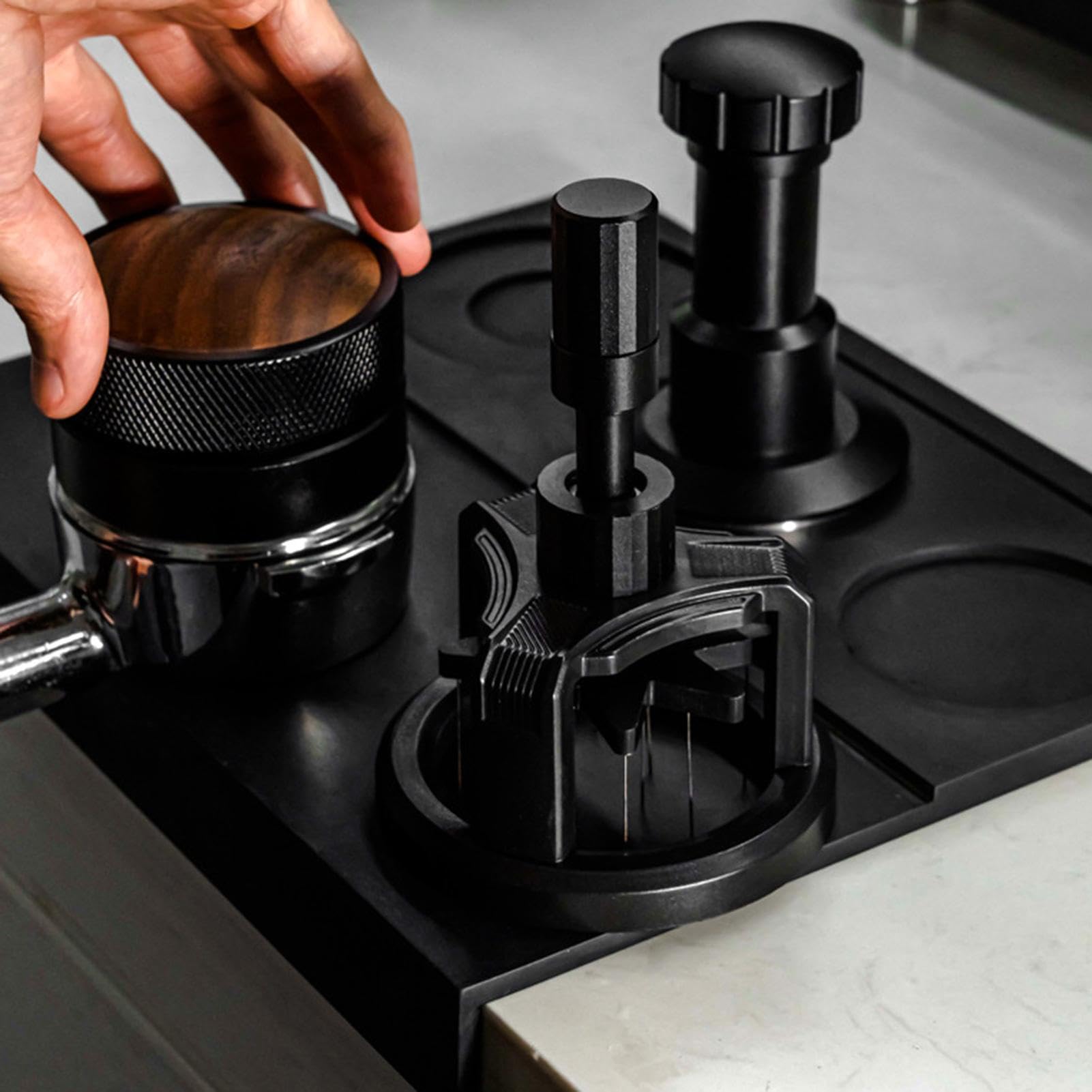 Aguja distribuidora de café | Distribuidor magnético de agujas de | Tamper de mano de metal, herramienta agitadora de café, herramienta de distribución de, distribuidor de