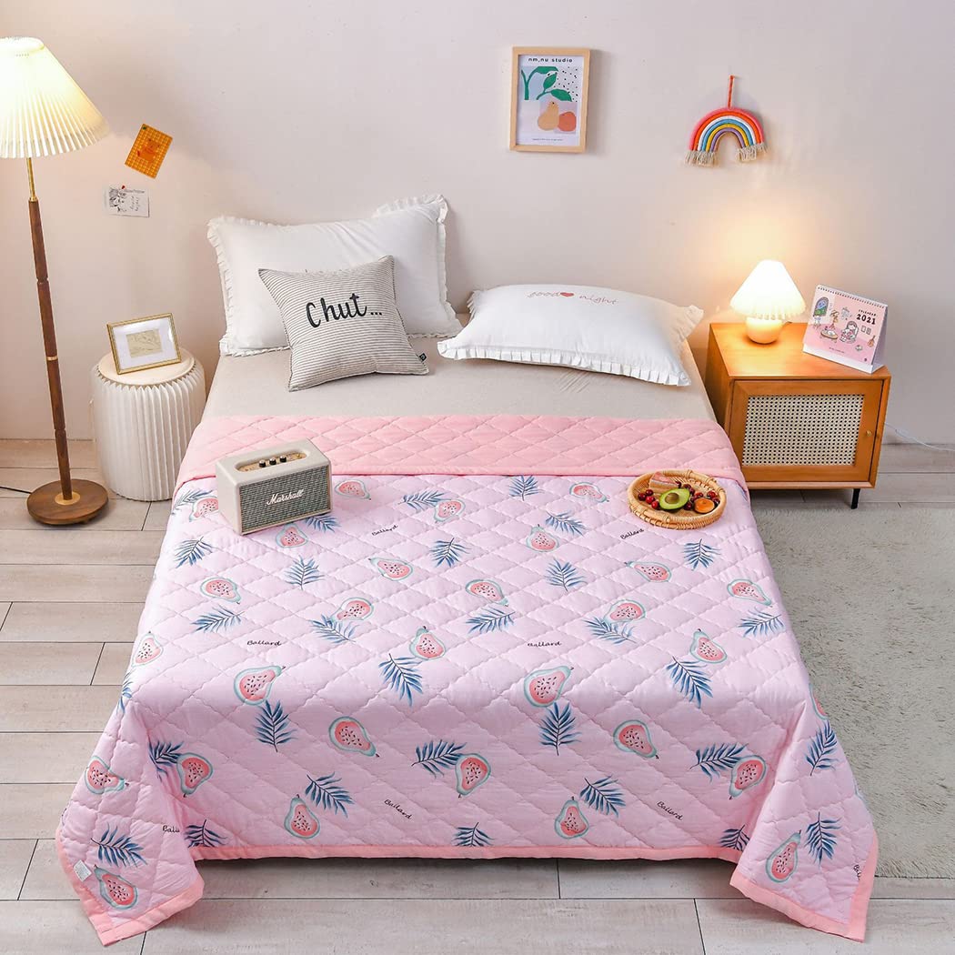 Diiog Summer Cool Quilt180X200cm Microfibre Soft Touch Hollow Fibre Extra Light Deep Sleep Anti Allergy Microfibre Quilt Blanket for Modern Bedding
