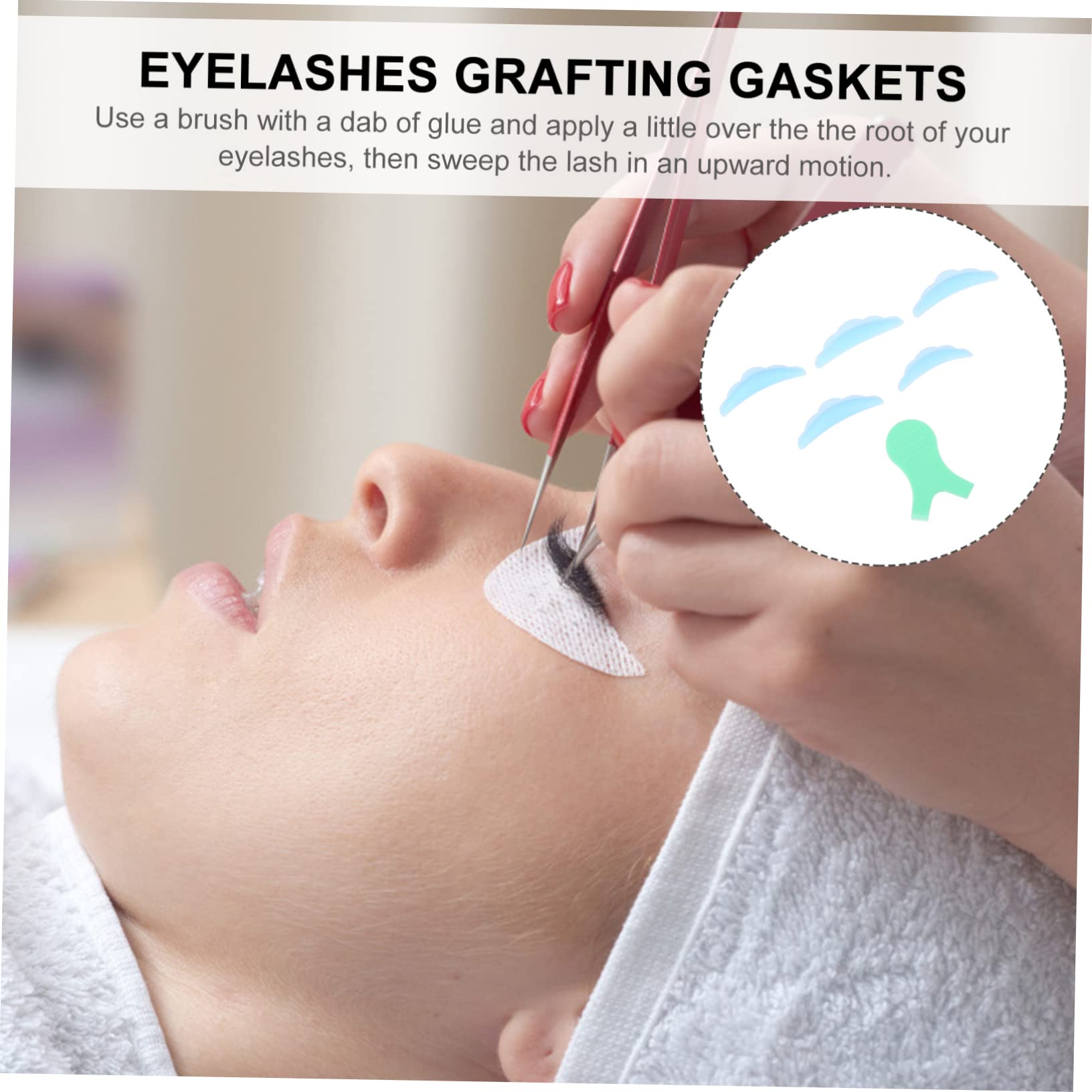 IWOWHERO Brush Set 30pcs Lift Tools Eyelash Curling Kit Perm Pads for Long Thick Lashes