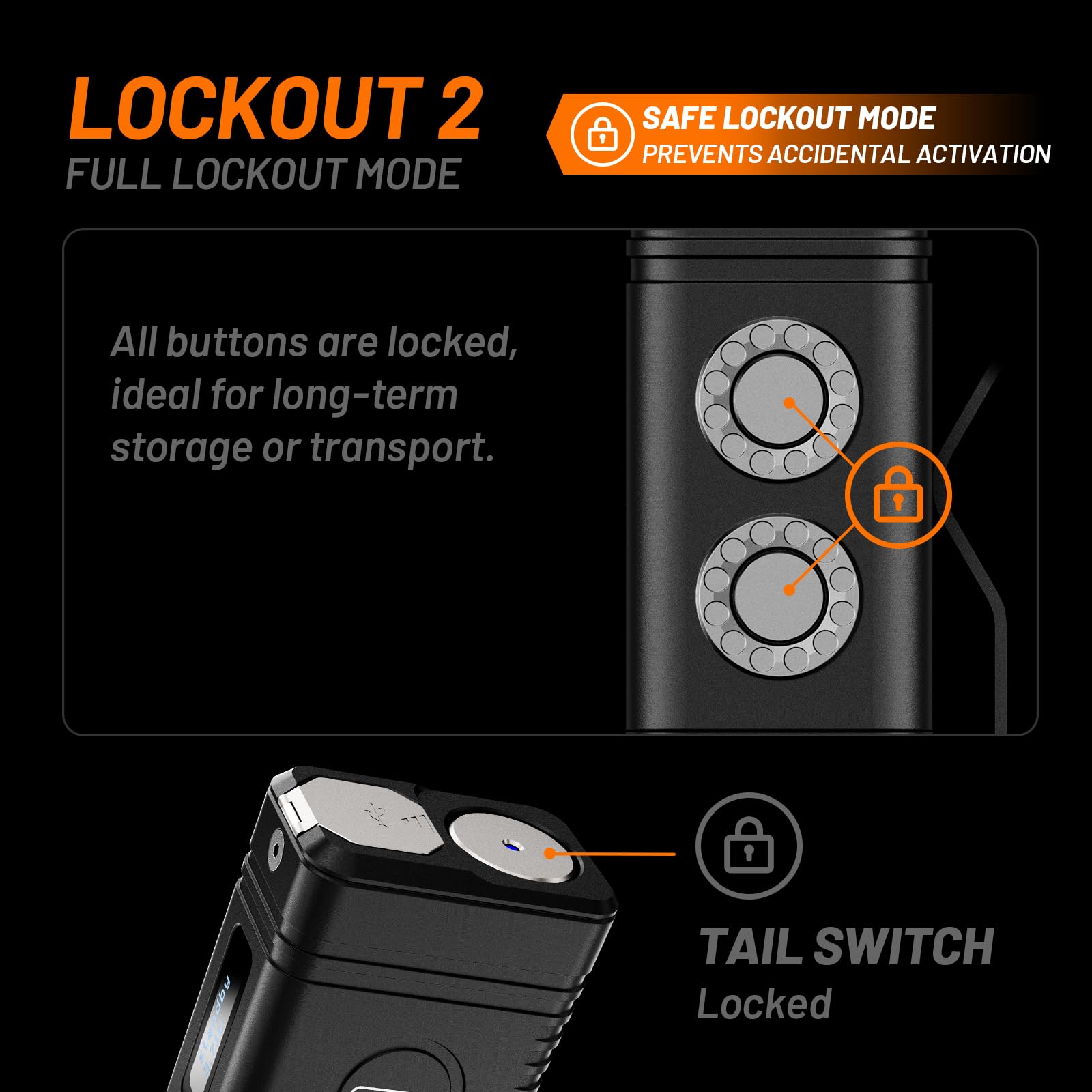 AIMWIN AX5 Linterna LED 12000 Lúmenes Recargable Alta Potencia con Modo TURBO Carga Rápida USB-C Impermeable IP68 Linterna Táctica con Pantalla OLED Rapid Lock
