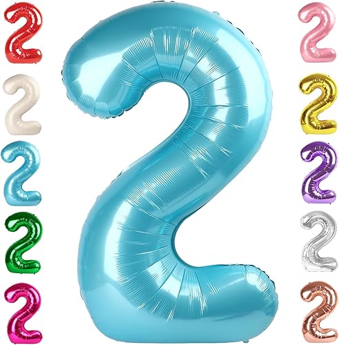 Vista 102 de Globos del números 0 de 40 pulgadas para formar los números 10, 20, 30, 40, 50, 60, 70, 80, 90, 100, para decoración de cumpleaños, bodas, eventos