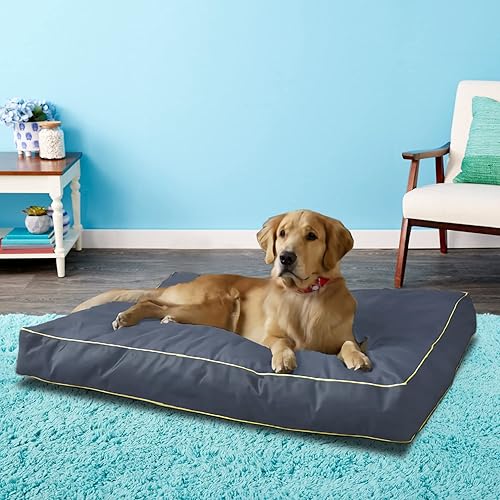 Miniatura 7 de Funda para cama para perro, impermeable, de plástico resistente, para cama de mascotas, pelo antiadherente, fácil de limpiar, rectangular