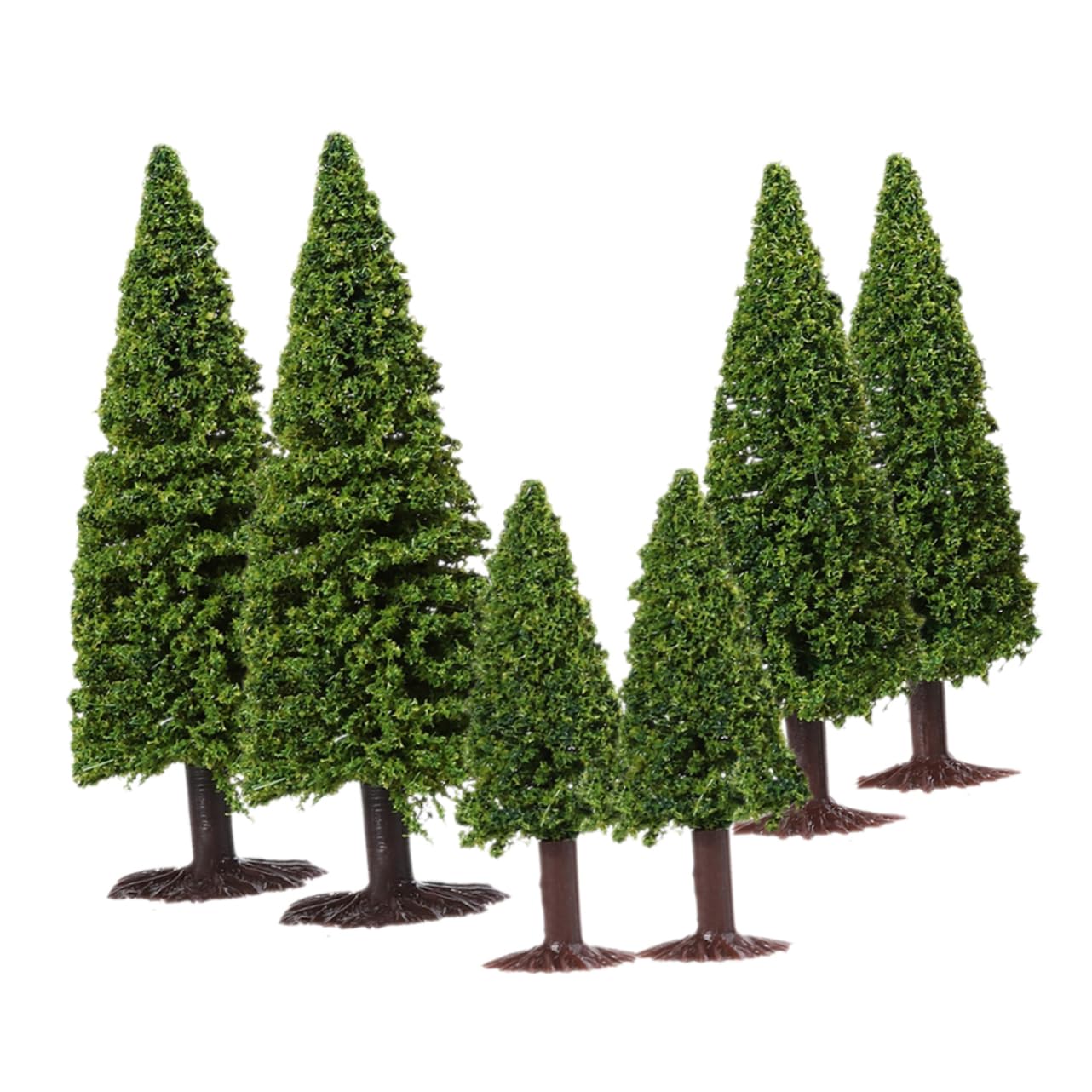 VILLCASE 24piezas Árboles Miniatura para Modelismo De Escena De Paisaje y Decoración De Jardín Modelos De Árboles Artificiales para Ferrocarriles y Maquetas