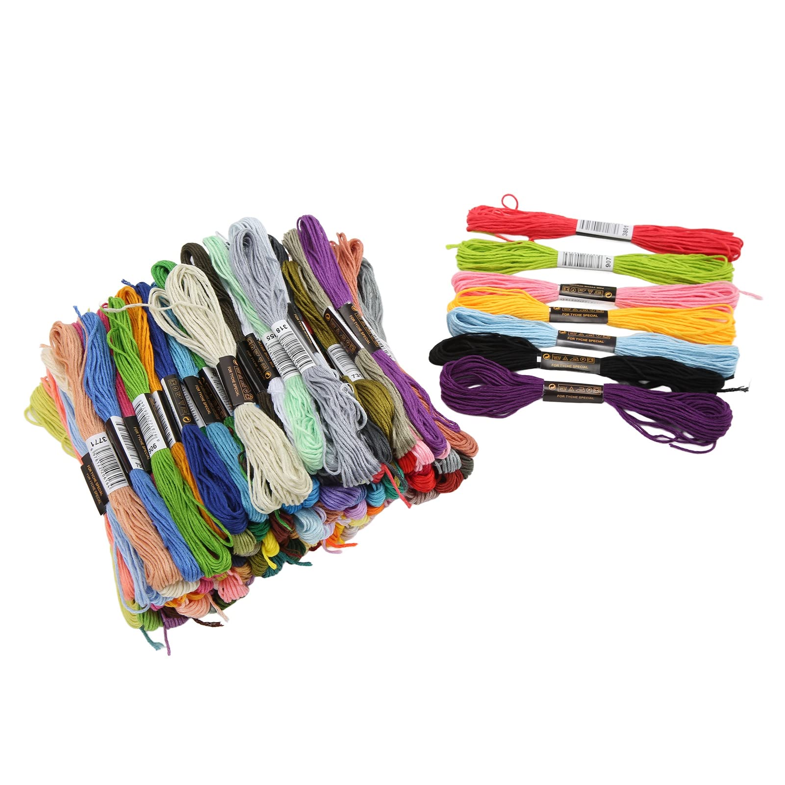 MEMEWOCA Kit da ricamo Cerchio da ricamo in seta in plastica rotonda Capannoni Filo da ricamo Strumenti per ricamo fai-da-te