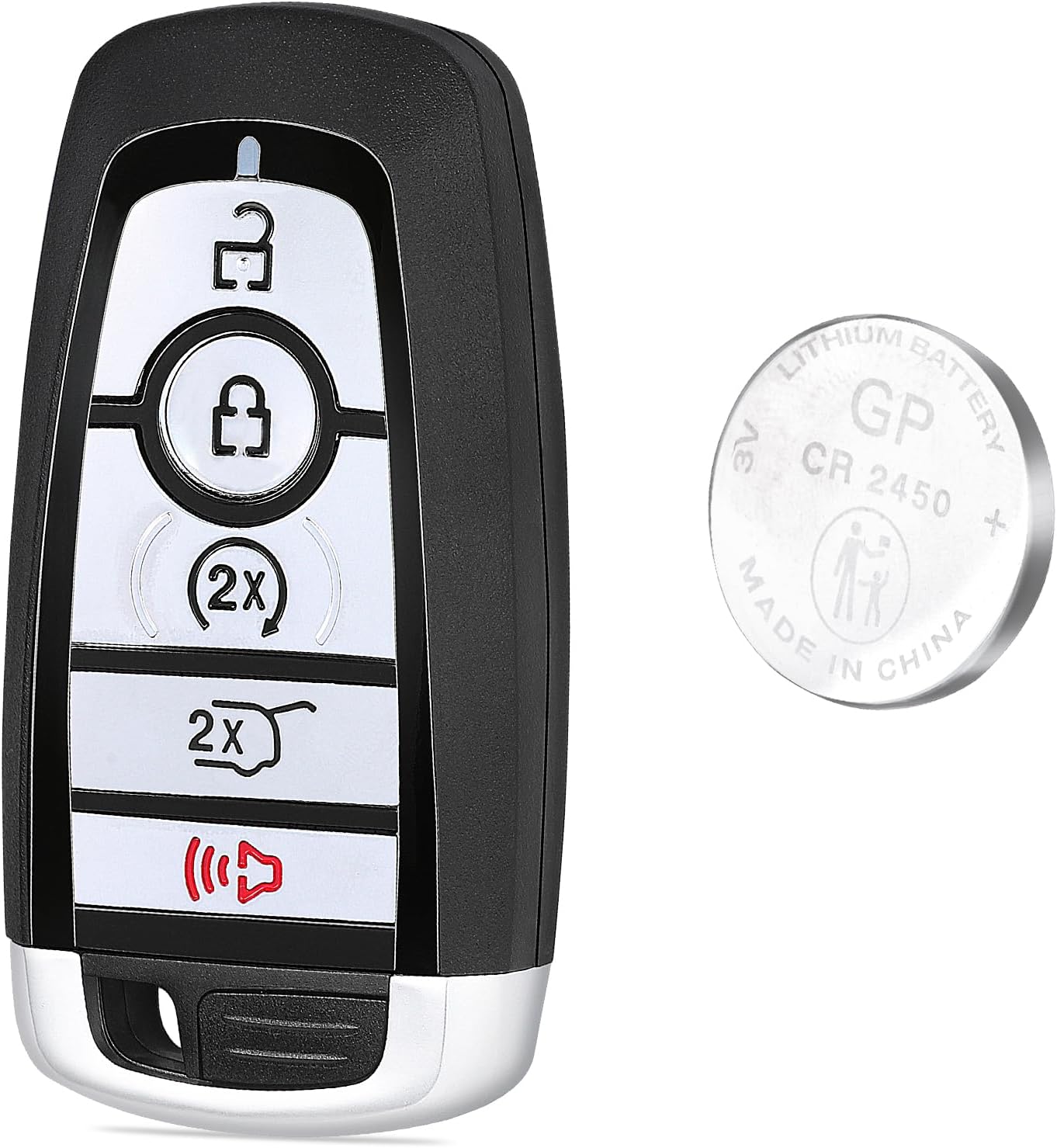 Beefunny Keyless Entry Remote Key Fob Replacement for Ford Explorer Expedition Escape 2018-2024 FCC ID: M3N-A2C931426 PN: 164-R8198 JL1T-15K601-BA Smart Keyfob 5 Buttons 902MHz