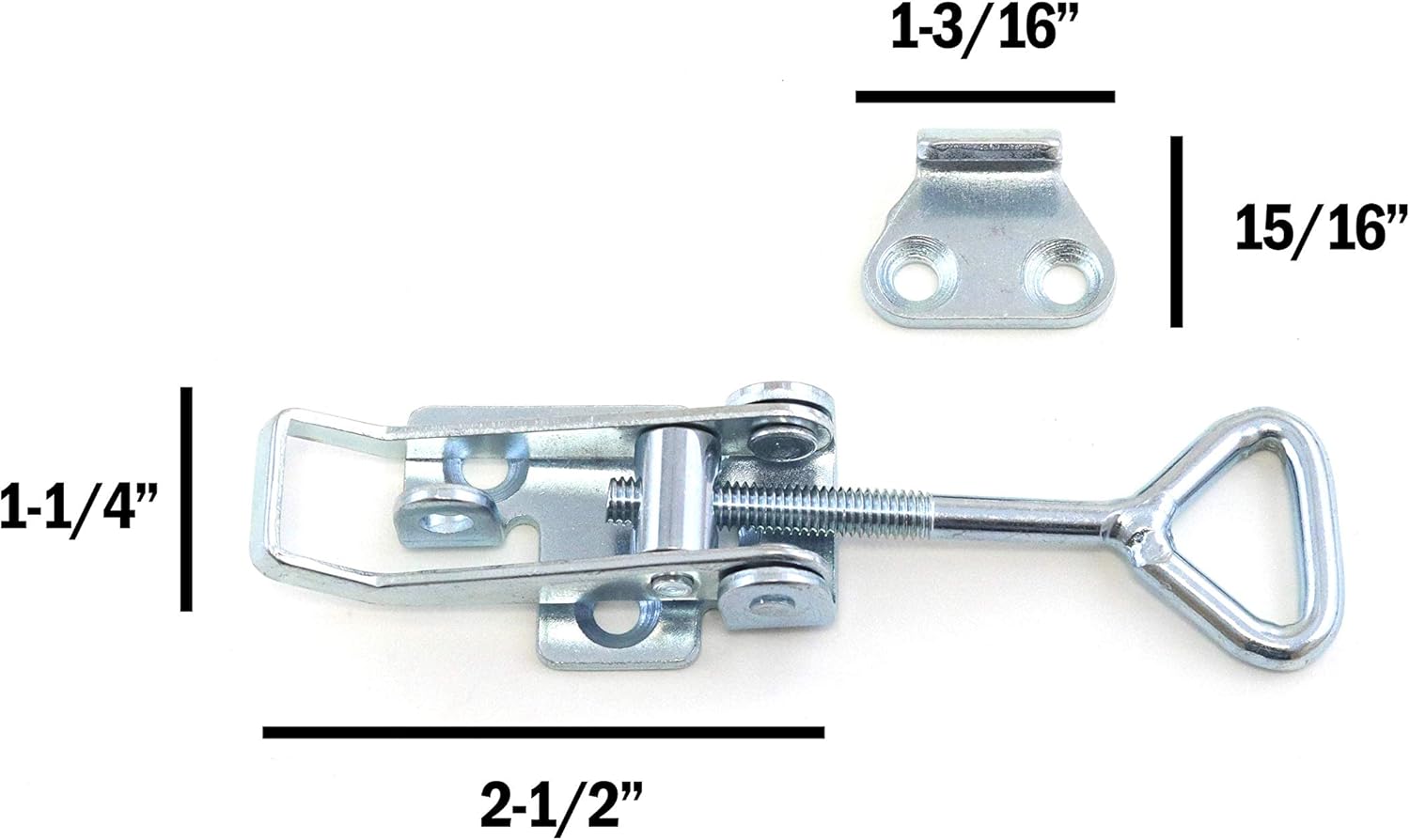 Red Hound 自動プルラッチトグルクランプ 調整可能 304ステンレススチール マリングレード 2-1/