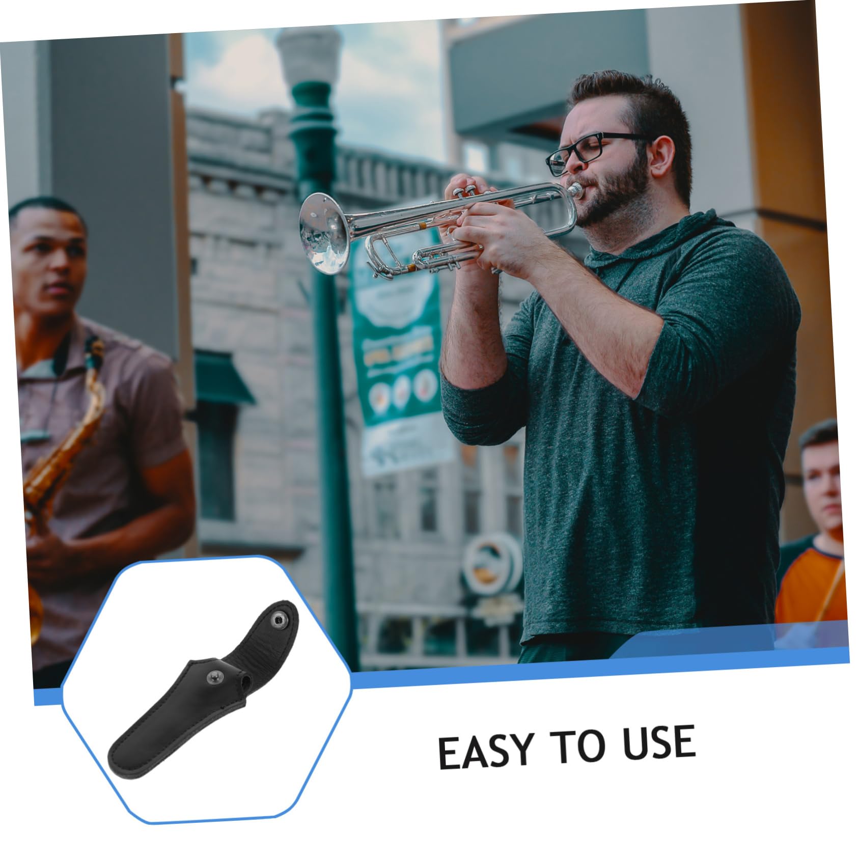 NULYLU Elegant Horn Storage Bag Trumpet and Flute Key Cover Non-slip Pouch for Musical Instruments Material