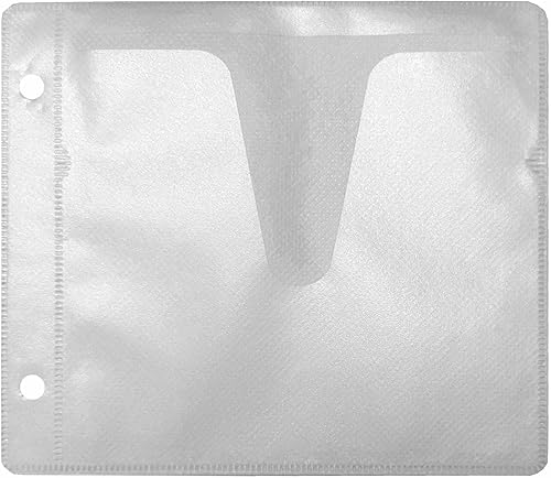 Funda de repuesto de plástico de doble cara para CDDVDBlu-ray para carpetas, organiza y muestra tu colección de música (paquete de 100)