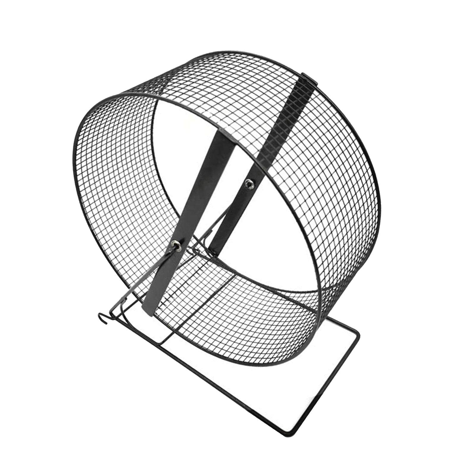 Roue d'exercice en Fer pour Hamster, Jouet pour Cochon d'Inde, Roue de Jogging Robuste et Silencieuse avec Support pour Gerbilles, 21x15x23cm