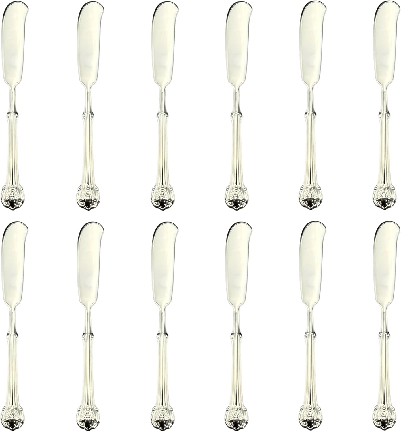 Wallace Napoleon Bee 18/10 Stainless Steel Butter Spreader (Set of Twelve)