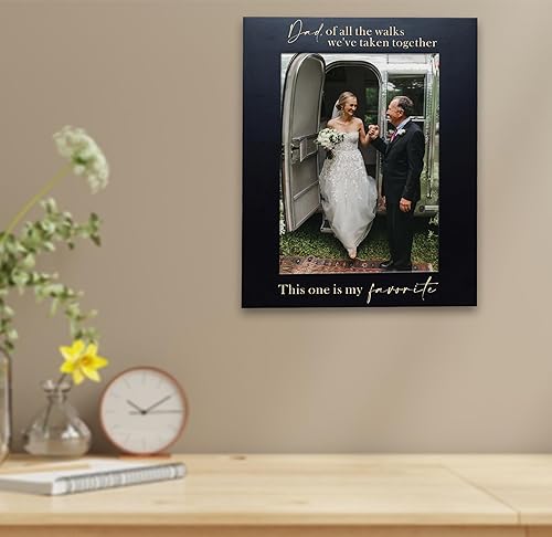 Miniatura 6 de Marco de fotos grabado para papá - Papá de todos los paseos que hemos tomado juntos, este es mi favorito, regalos de boda para el padre de la novia,