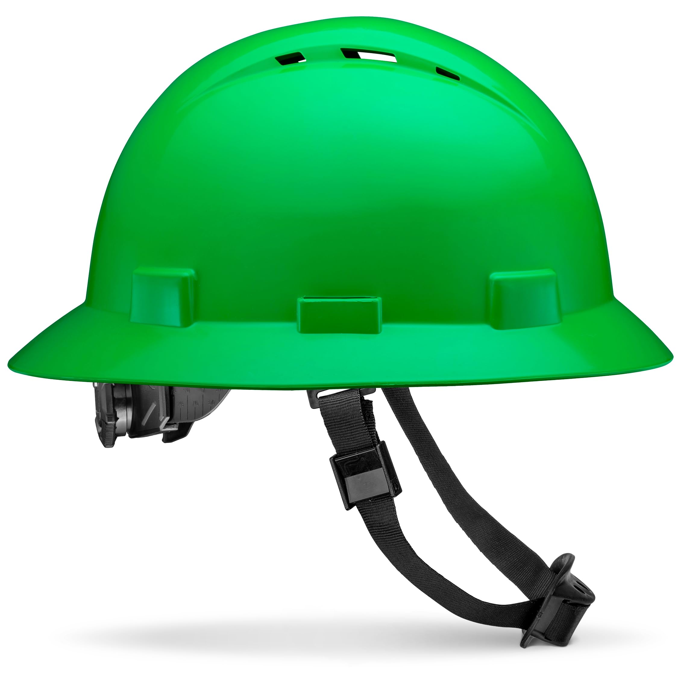 acerpal full brim vented solid grey osha hard hat with 6-point suspension