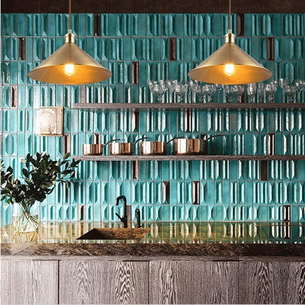 YUEGOO Chandeliers,All Copper Cchandelier,E27 1-Lamp Creative Simple Lamp,Medieval Modern Hanging Light,Kitchen Island Barn Bedroom Decorative Light Fixture/9.4In