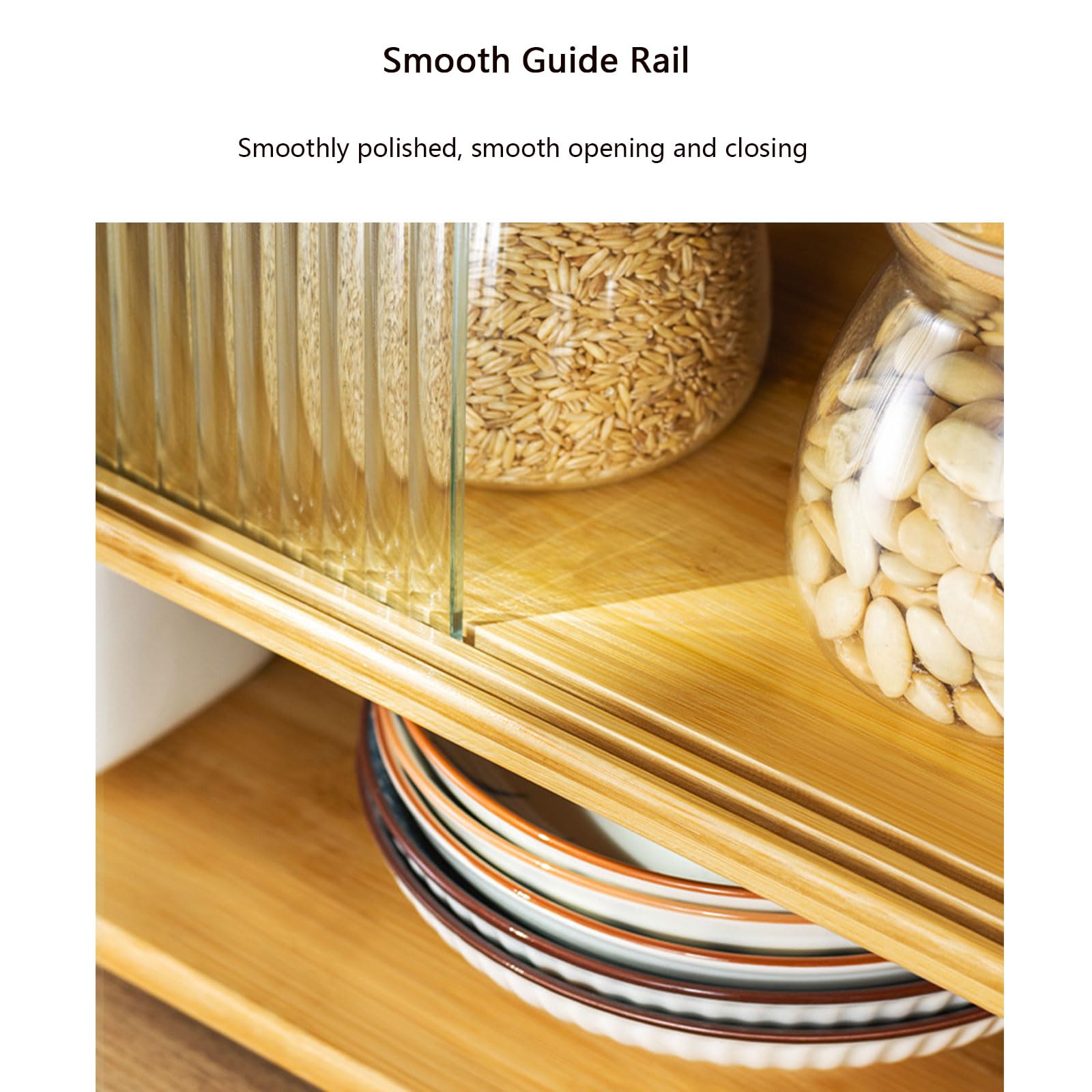 Amazon｜竹製キッチン収納棚 多機能カップ収納ラック コーヒーバー用