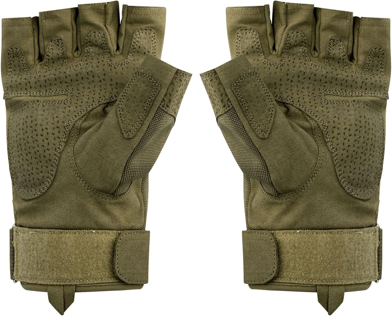 Walker and Hawkes - Anti-slip Fingerless Knuckle Guard Outdoor Shooting Sports Gloves