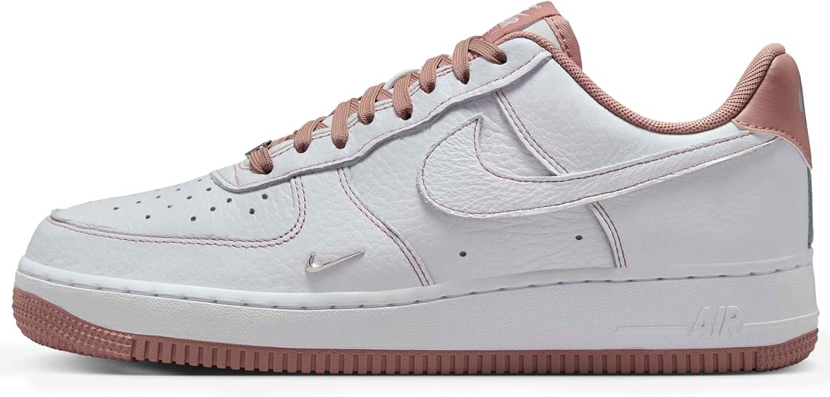Mujer Nike Air Force 1 '07 Mini Jewel 'Blanco/Rosa partícula/Plata metalizado'
