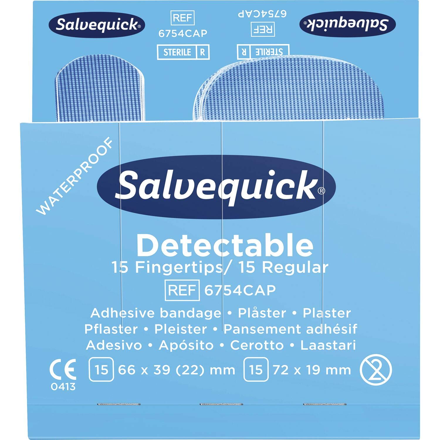 Salvequick Wasserabweisende Pflaster REF 51030126 zu Pflasterspender