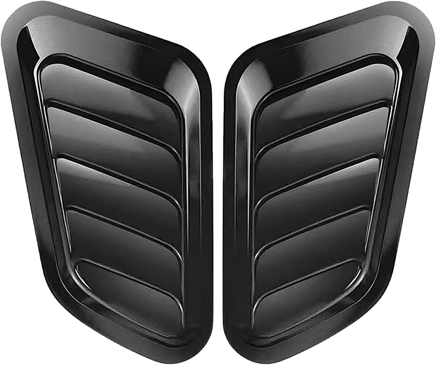 2Pcs Hood Air Vent for Toyota Tacoma 2016-2025 2026, Hood Scoop Cover ABS Trim Decorative Air Intake Cowl Car Exterior Styling Accessories Trim,Carbon Fiber Texture