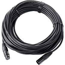 Pronomic Stage XFXM-20 Microphone Cable XLR 20 m Black Professional balanced XLR cable Connector XLR female 3-pin ? XLR male 3-pin wire cross section 0 226 mm