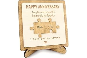 Romantic Anniversary Gifts - Puzzle Plaque 'I Love You to Pieces'