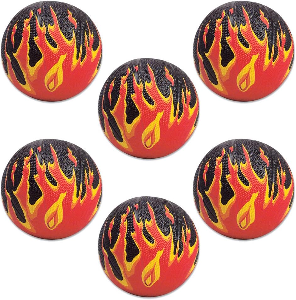 Flame Mini Basketballs (6 pc)