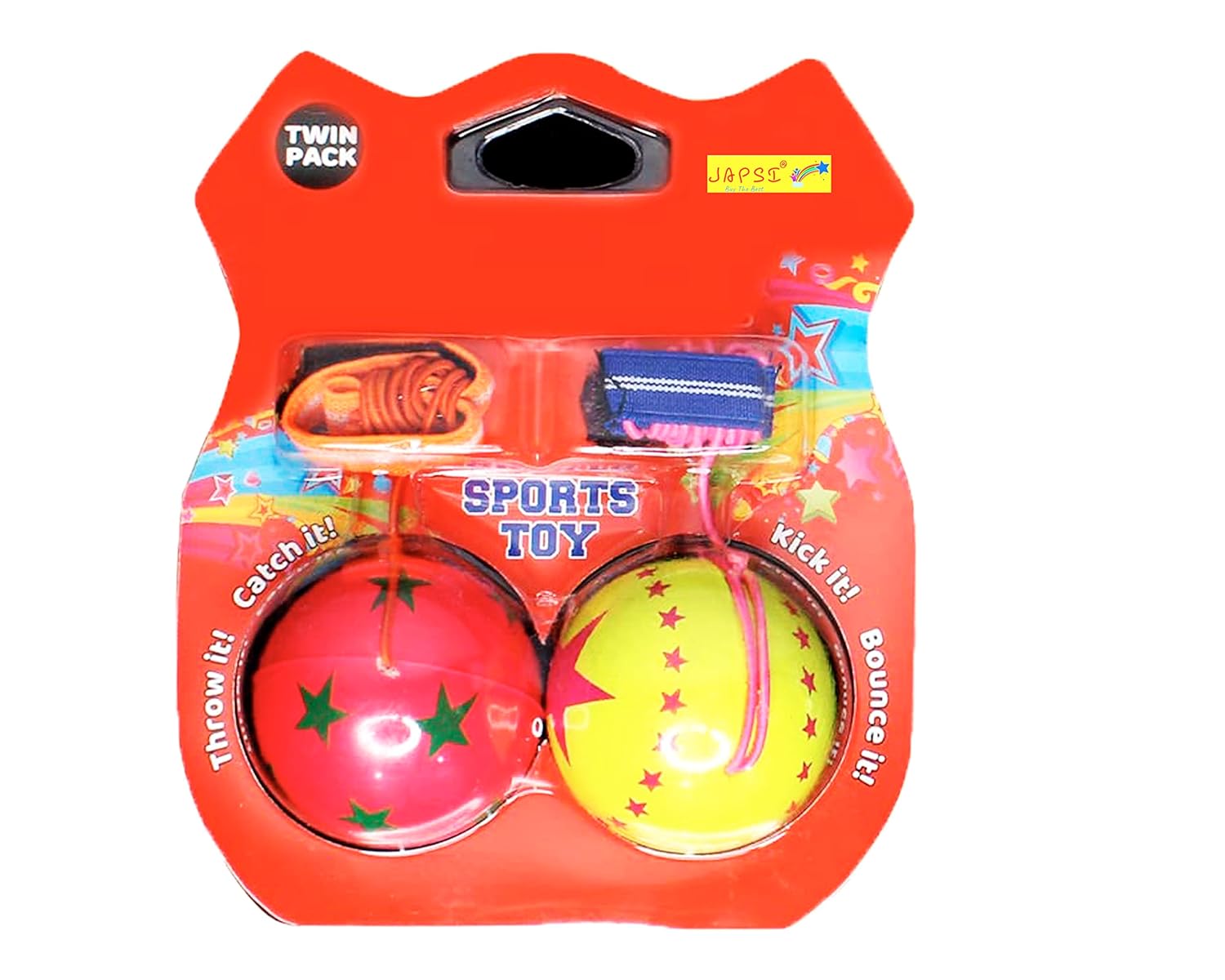 JAPSI Yo Yo Ball Toy for Boys Girls Kids Ball Play Set Adjustable Wrist