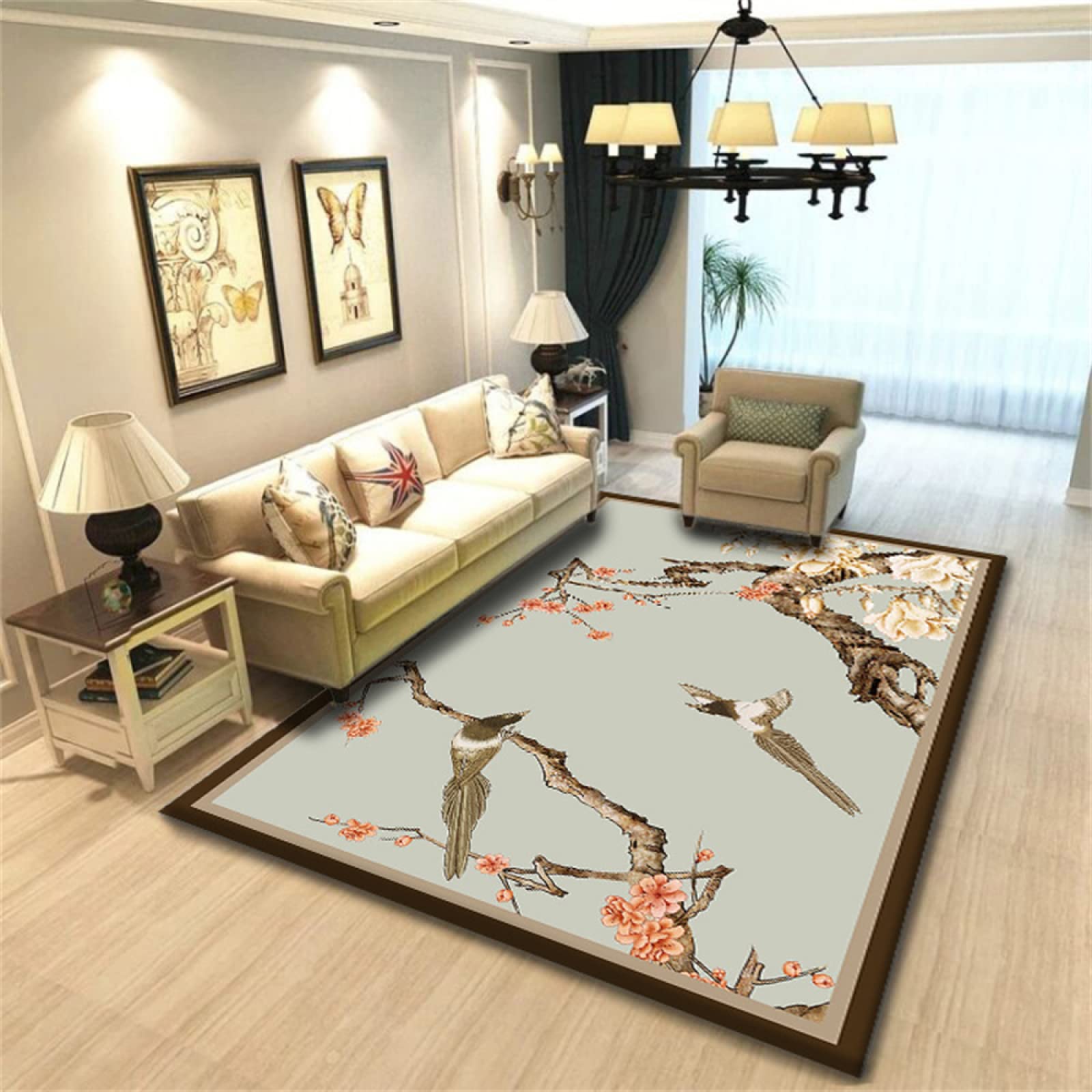 Tapis de salon moderne multicolore épais 60x120 pour chambre bébé
