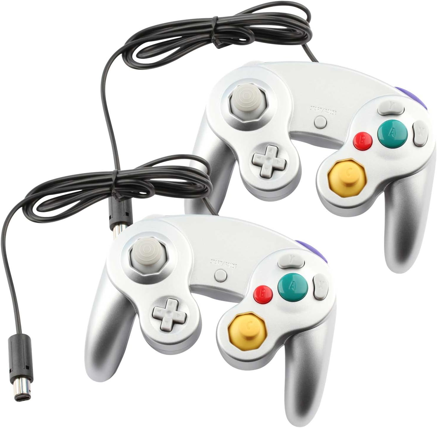 Controller for Gamecube - Silver (2-Pack)