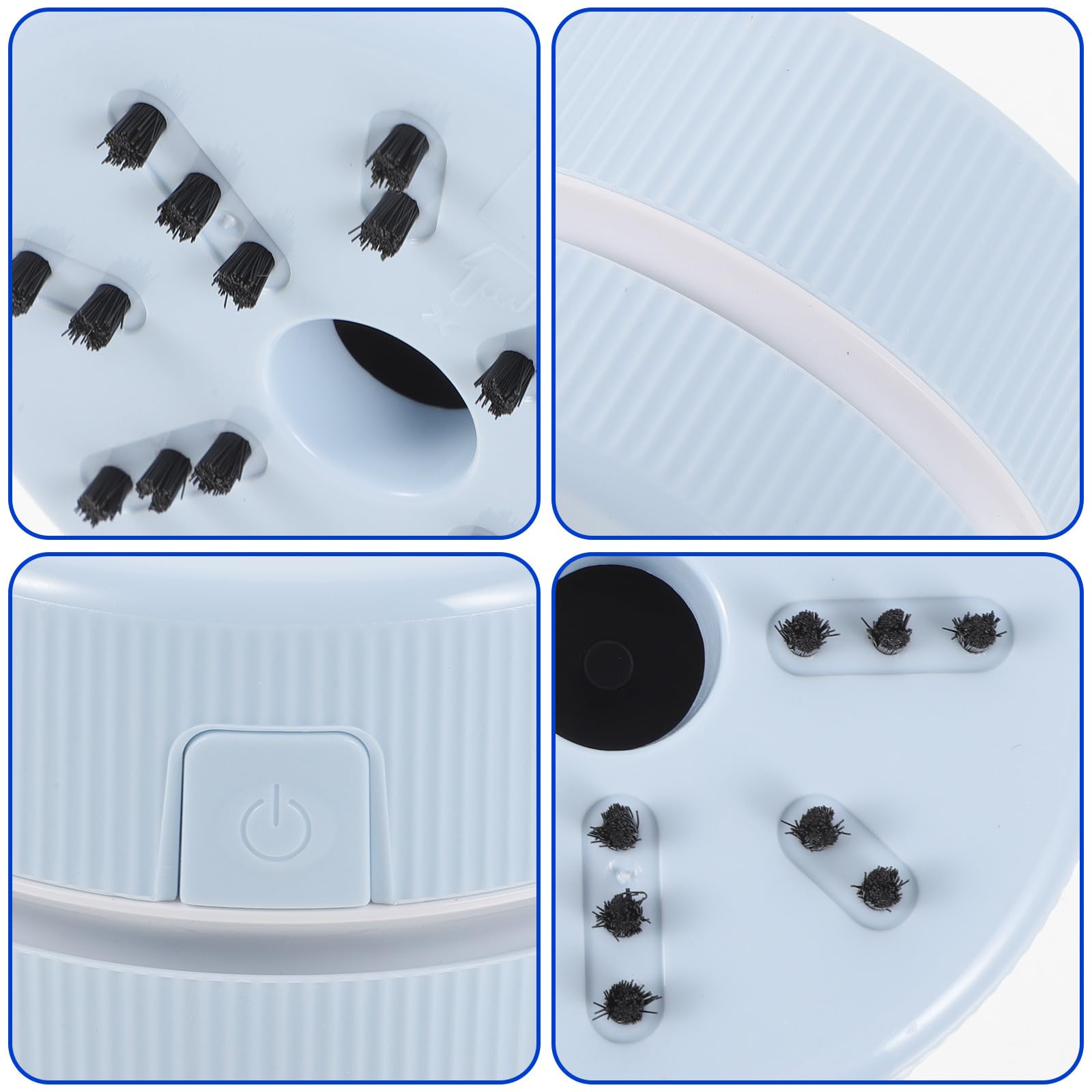 Mini Aspirapolvere Portatile Blu in Plastica, 2 Pezzi, senza Batteria