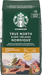 STARBUCKS True North Blend Blonde Roast Ground Coffee Bag, 340 g