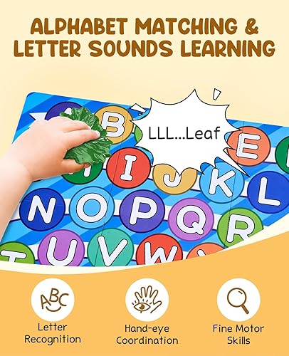 Miniatura 3 de JoyCat Juego de conteo de helados y clasificación de colores, caja misteriosa del alfabeto para niños, juguetes Montessori apilables para