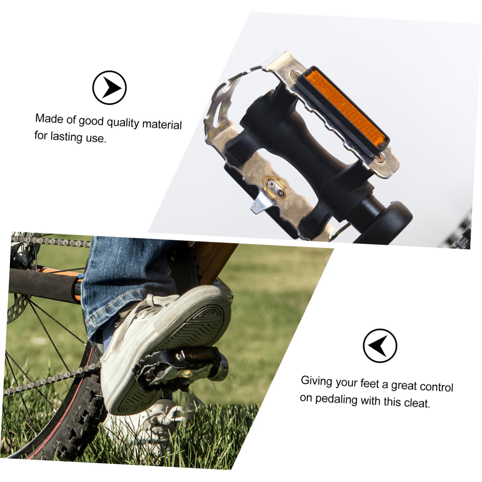 SUPVOX 2 Set Tacchetti Per Pedali Ciclismo Al Coperto Bici Mandrino Pedale Della Bici Tacchetti Scarpe Da Tacchetti Accessori Per Lo Sport Sostituzione Della Tacchetto