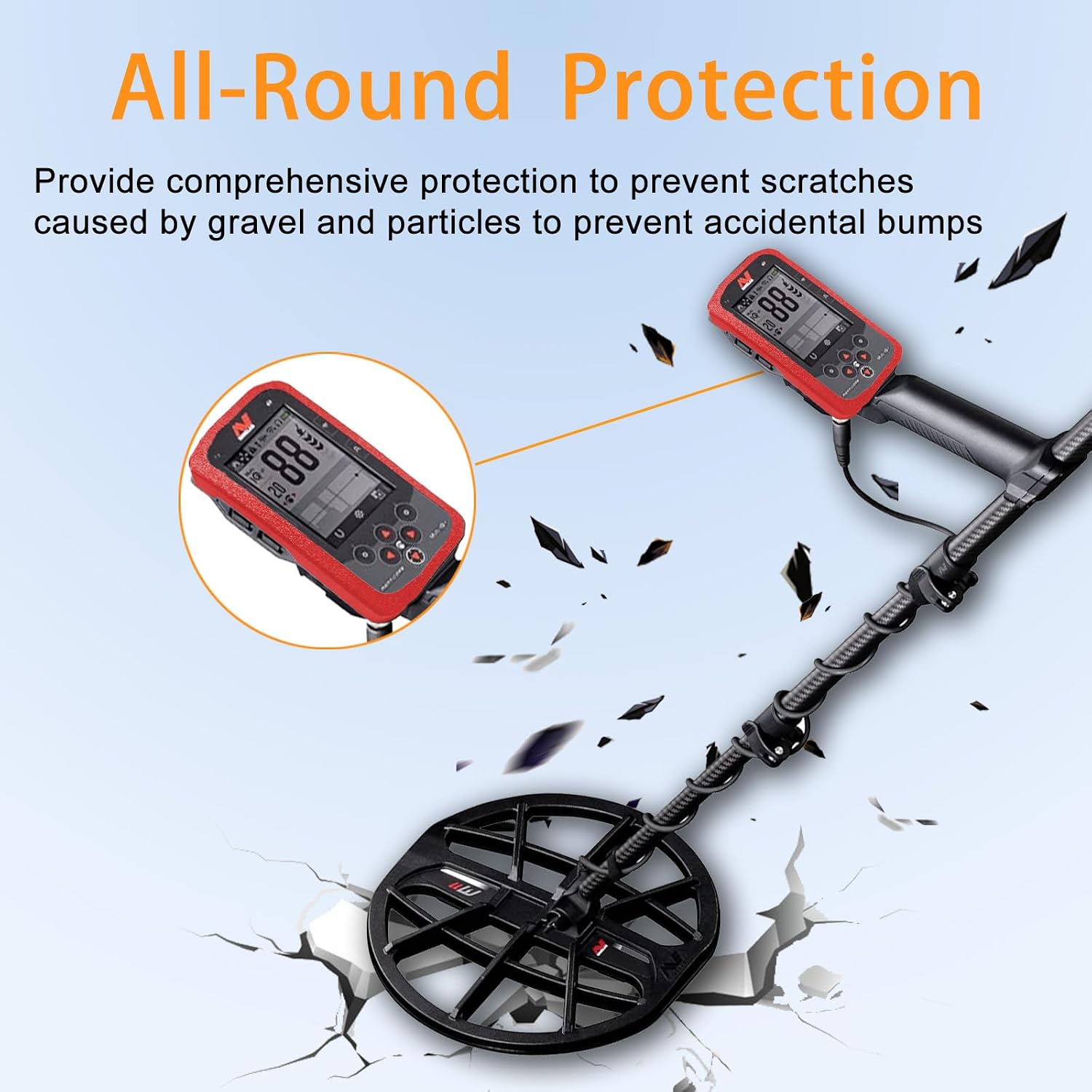 Controller Case for MINELAB Manticore Case Cover Anti-Collision Shockproof Durable Protective Cover with Precise Cutouts for Power Button Metal Detector Accessories image 4