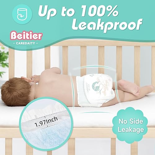 Miniatura 5 de Pañales ultra absorbentes para bebé, 80 pañales para recién nacidos, talla 3, sin fragancia, pañales transpirables seguros para la piel sensible,