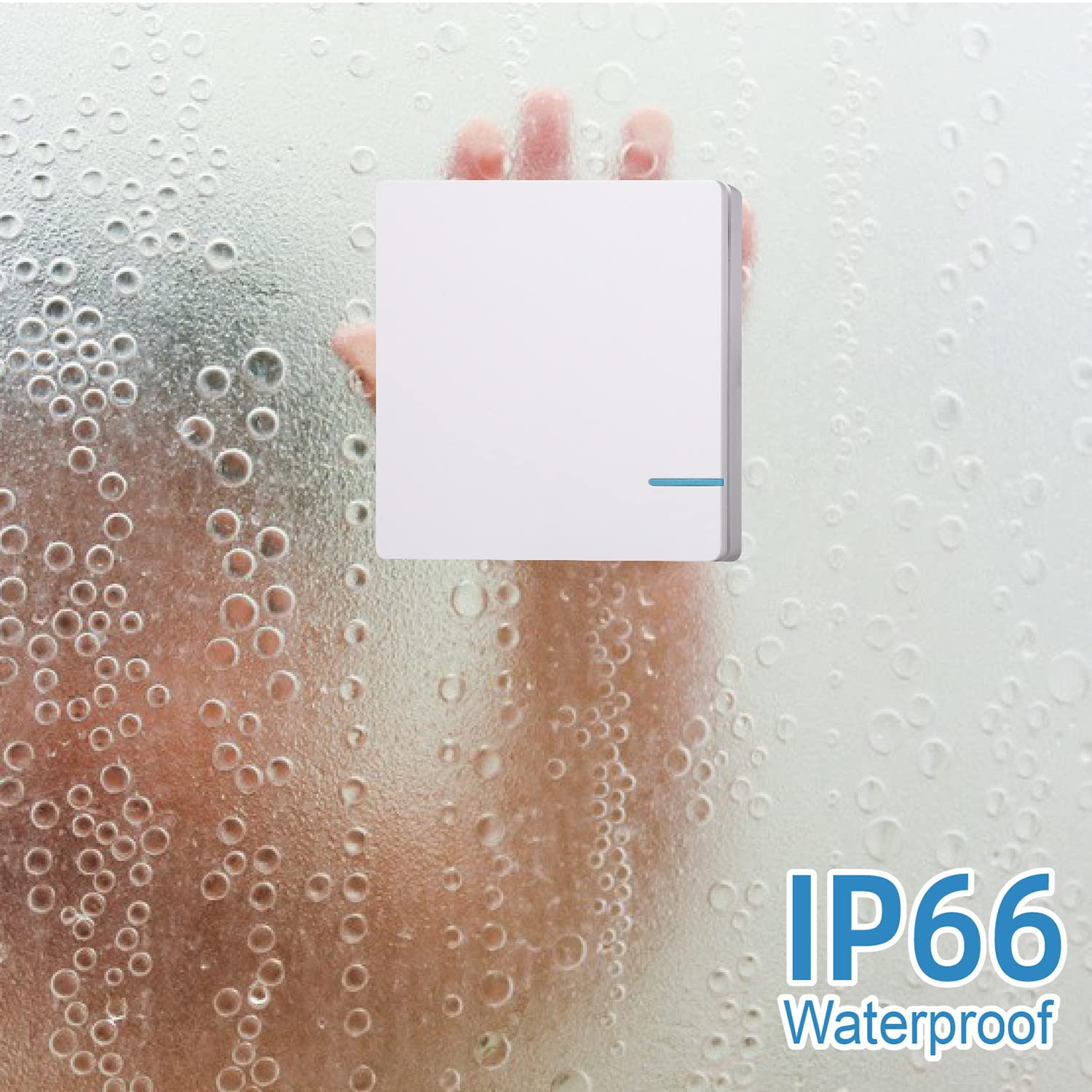 Kit D'Interrupteur Mural Sans Fil Avec Mini Récepteur, Programmable On Off Étanche Pour Maison, Appartement, Hôtel, Éclairage Intérieur Et Extérieur