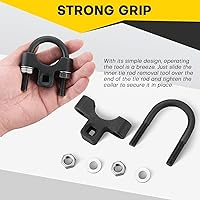 Vista 5 de herramienta de perfil bajo de 3/8 pulgadas para varilla de acoplamiento interior Remoción e instalación eficiente para extremos de varilla