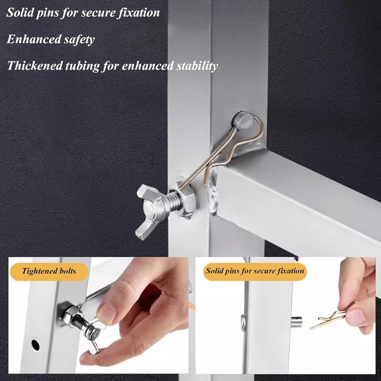 Scaffolding Platform Adjustable Height Folding Work Platform Steel Portable Scaffold Ladder, Non-Slip Work Bench 400KG Capacity for Drywall, Cleaning RV