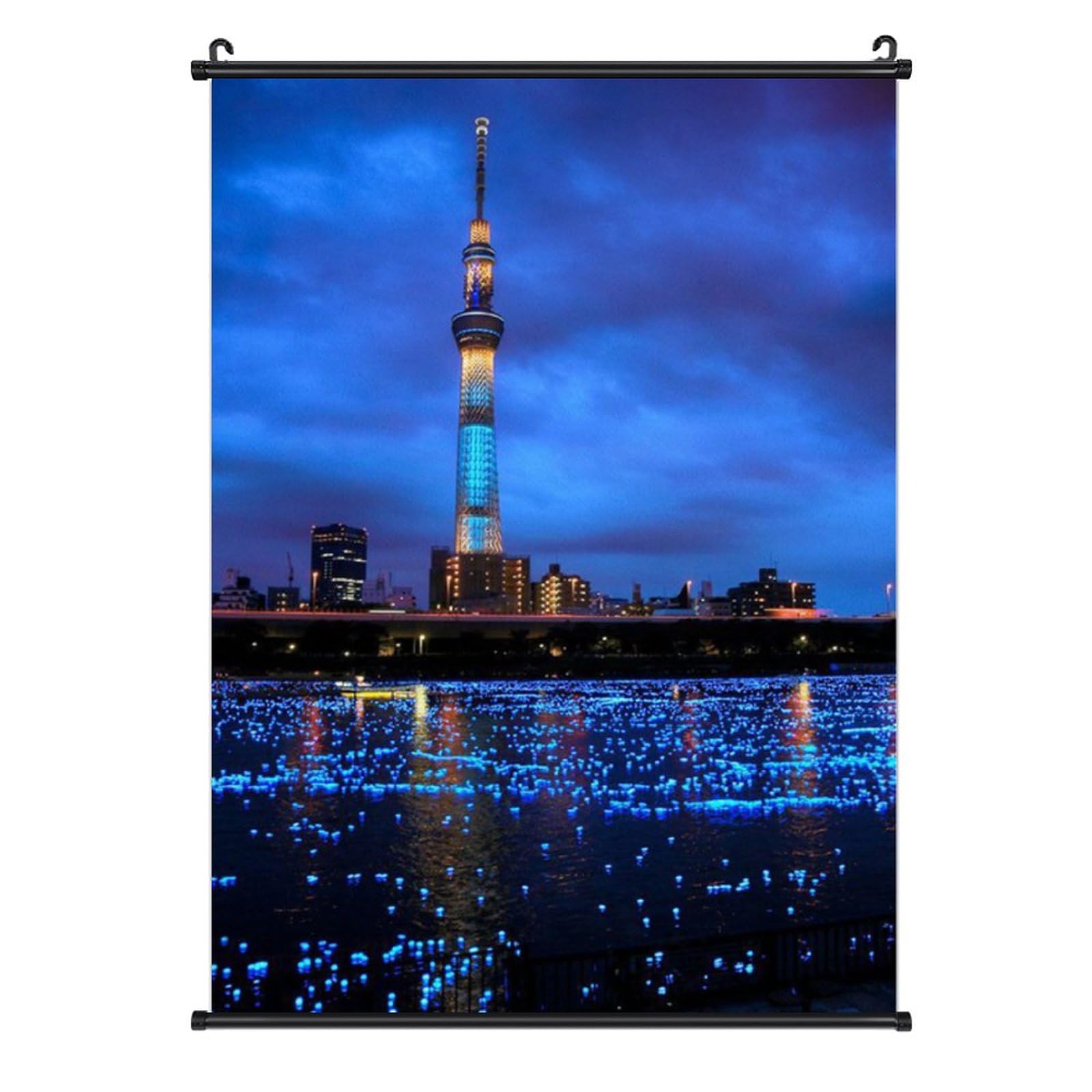 Amazon.co.jp: 東京スカイツリーの夜景 ポスター 壁掛け 掛け画