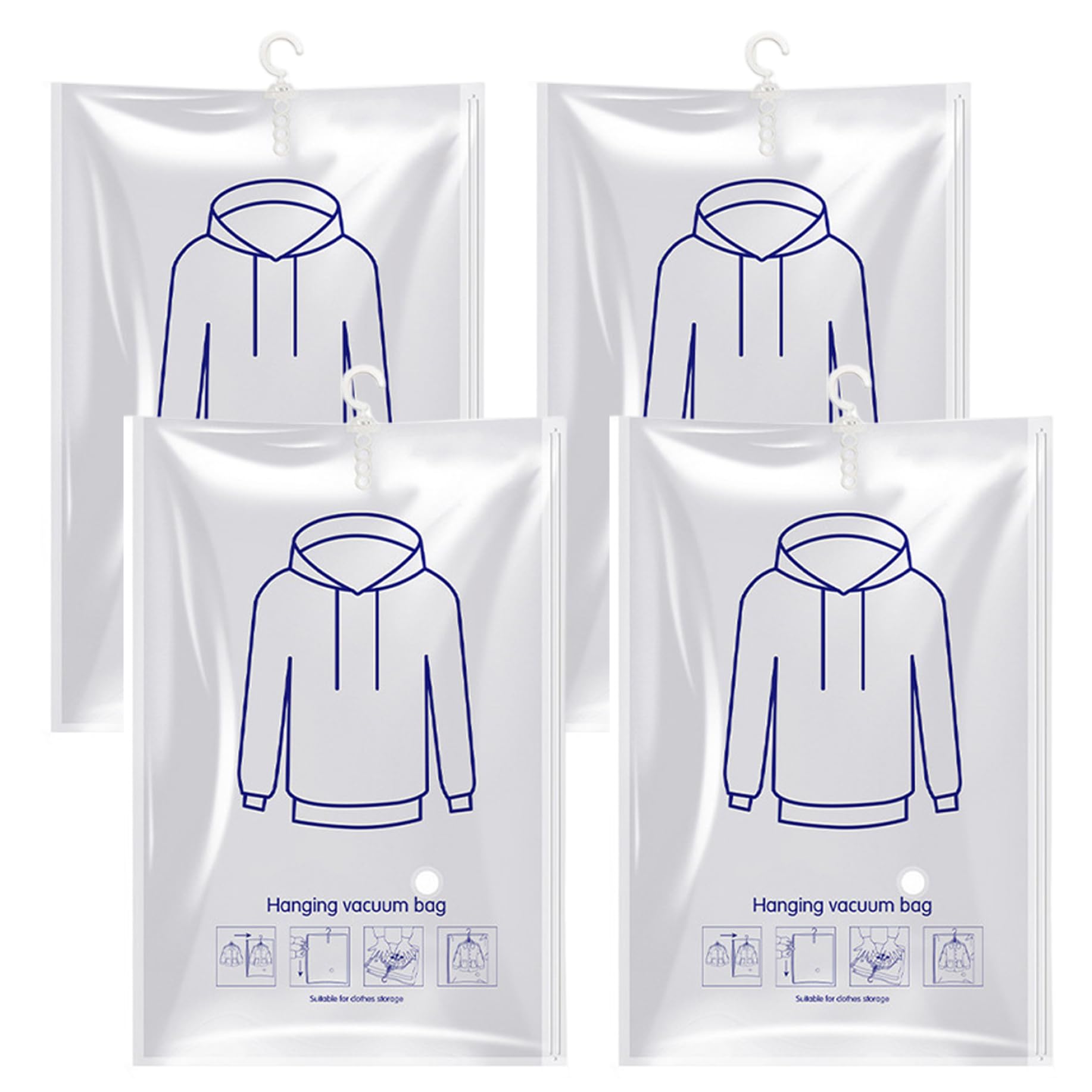 Bolsas de almacenamiento al vacío transparentes con protección hermética de alta compresión