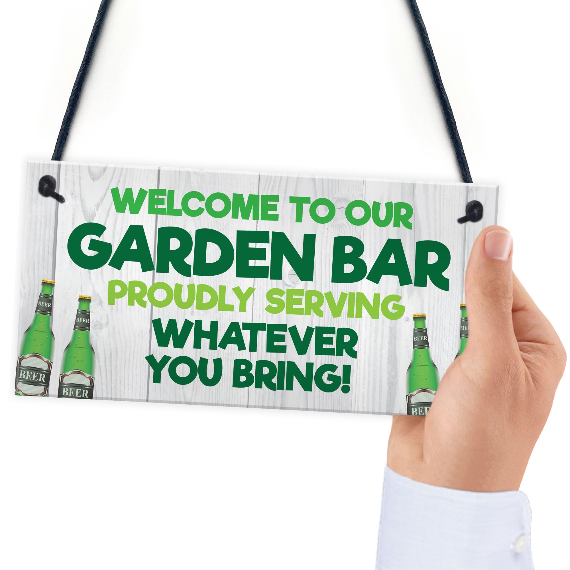 Red Ocean Funny Garden Bar Sign Welcome Home Bar Sign Garden Shed Summerhouse Plaque Home Decor Friendship Gift