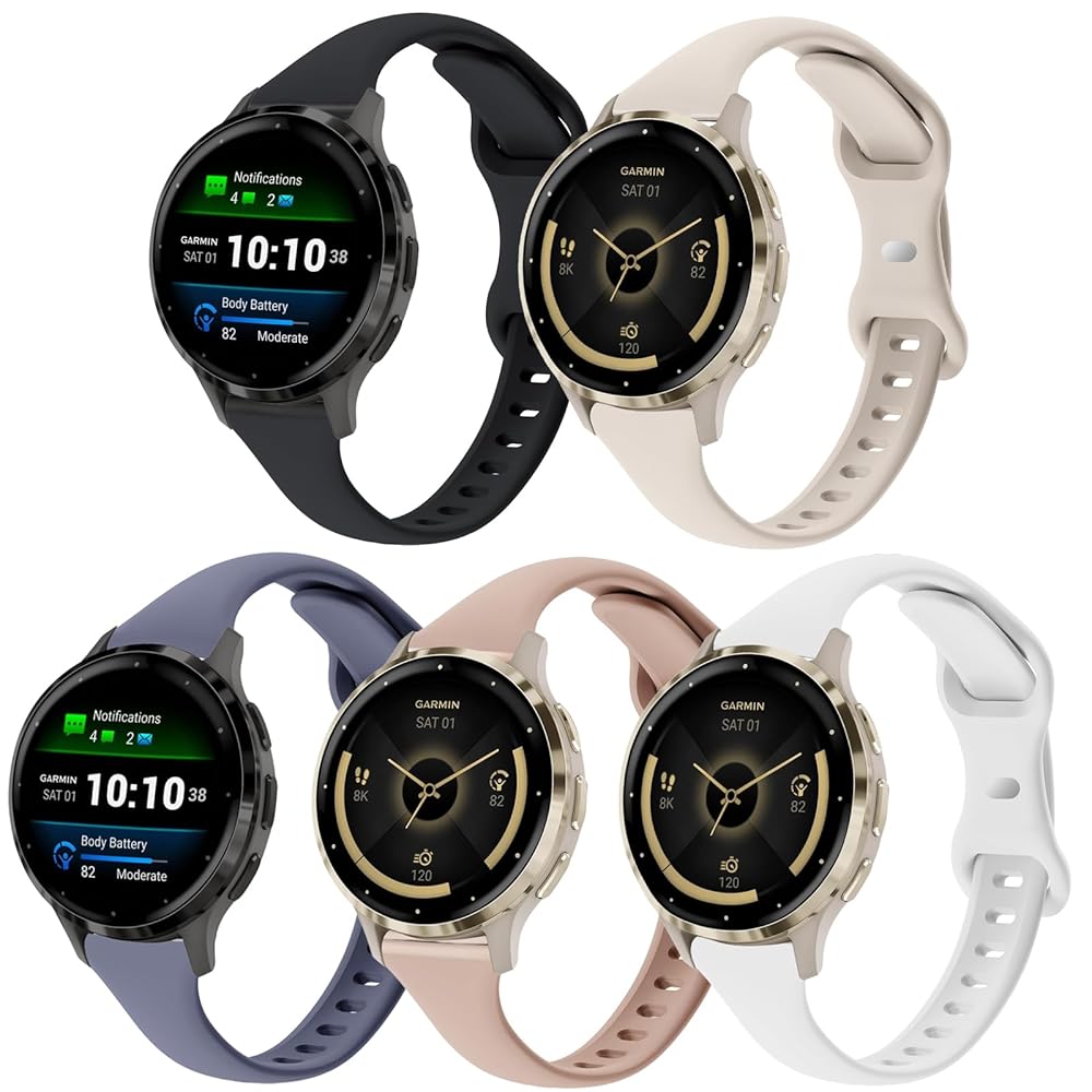 Amazon.com: TUCOMO 5 Pack Slim Silicone Watch Bands